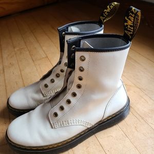 Dr. Martens White 1460 8-Eye Boots